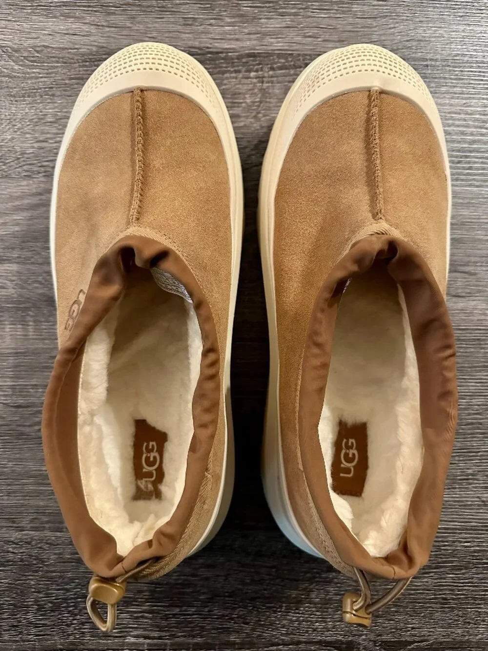 UGG Men's Tasman Weather Hybrid in chestnut / whitecap, size 11
